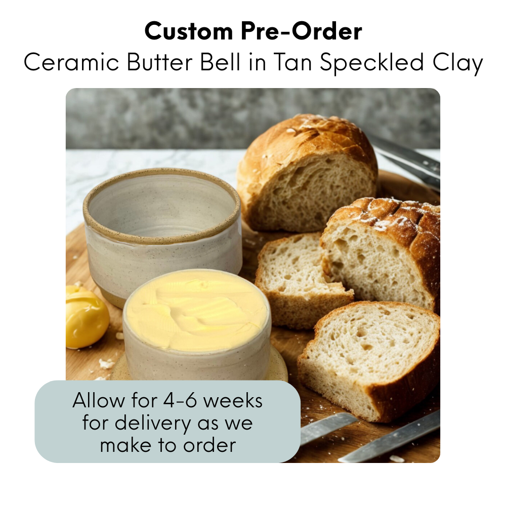 CUSTOM Pre-Order Butter Bell/Crock in Tan Speckled Clay