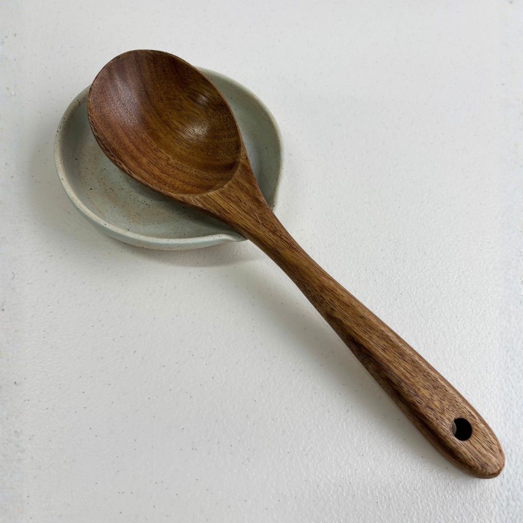 Spoon Rest in White Speckled Clay – Clay Create Australia