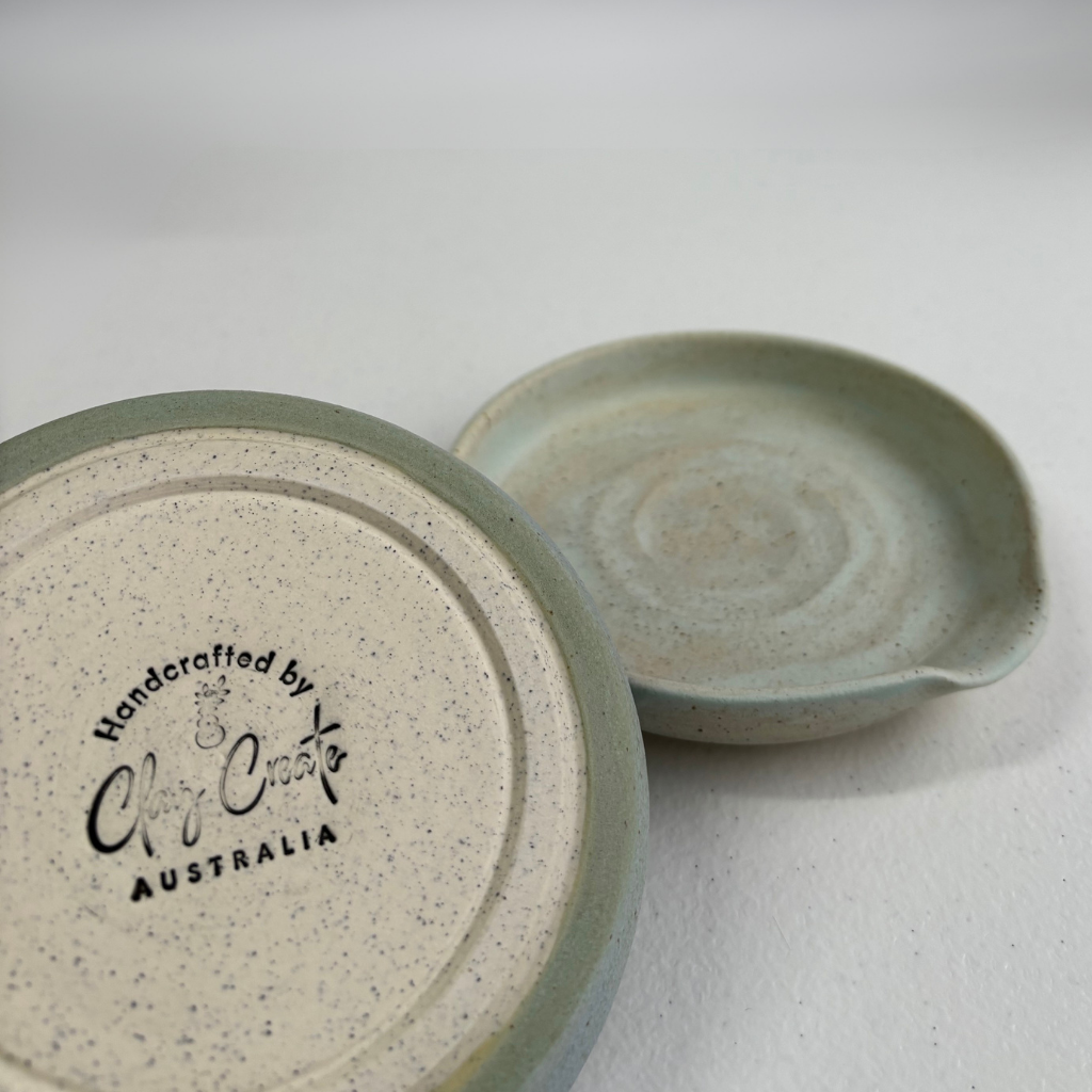 Spoon Rest in White Speckled Clay – Clay Create Australia