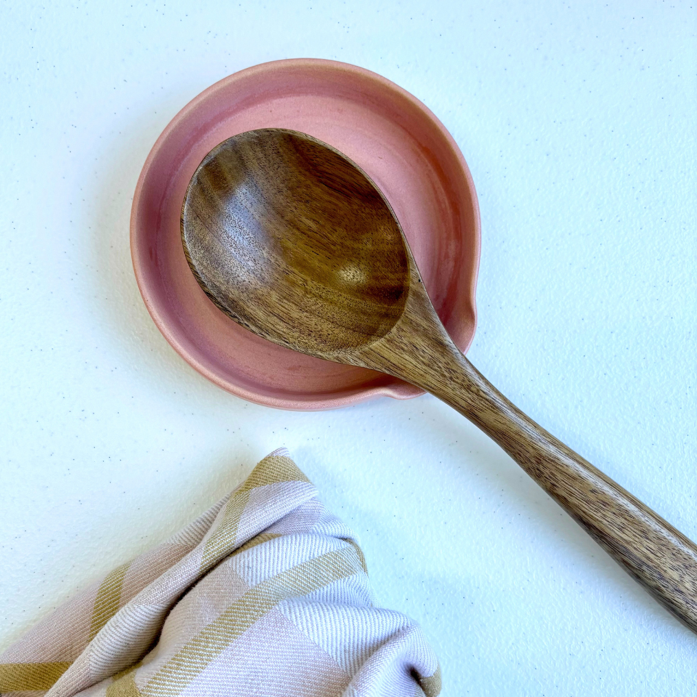 Spoon Rest in Tan Speckled Clay – Clay Create Australia