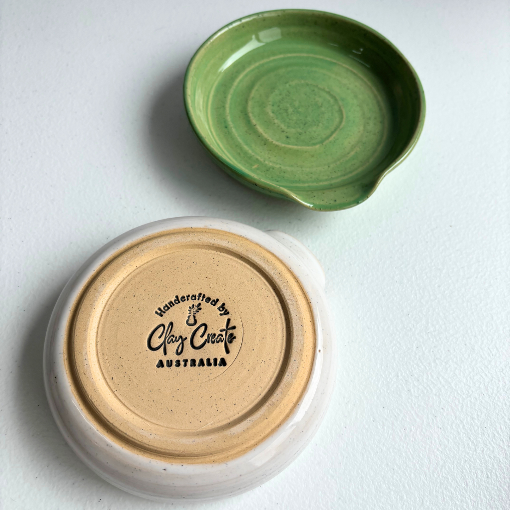 Spoon Rest in Tan Speckled Clay – Clay Create Australia